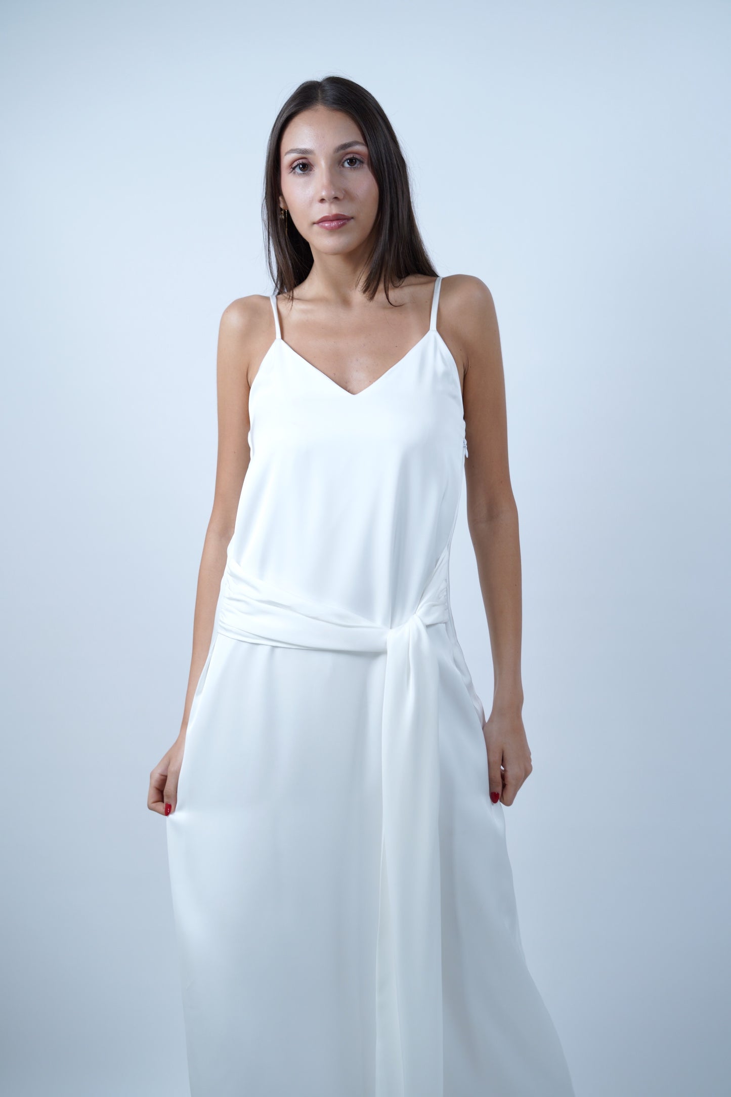 The Knot Dress in Off-White