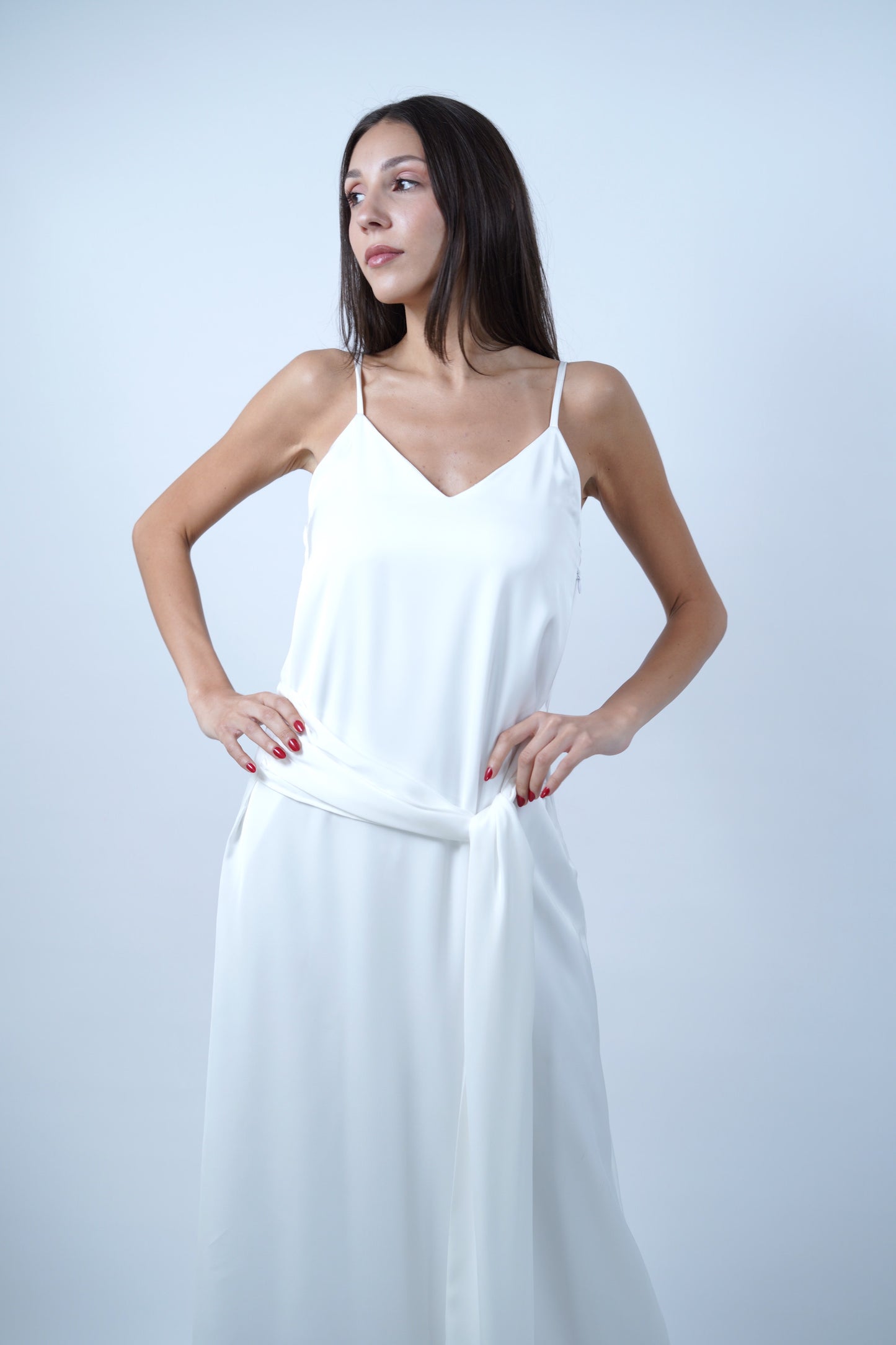 The Knot Dress in Off-White