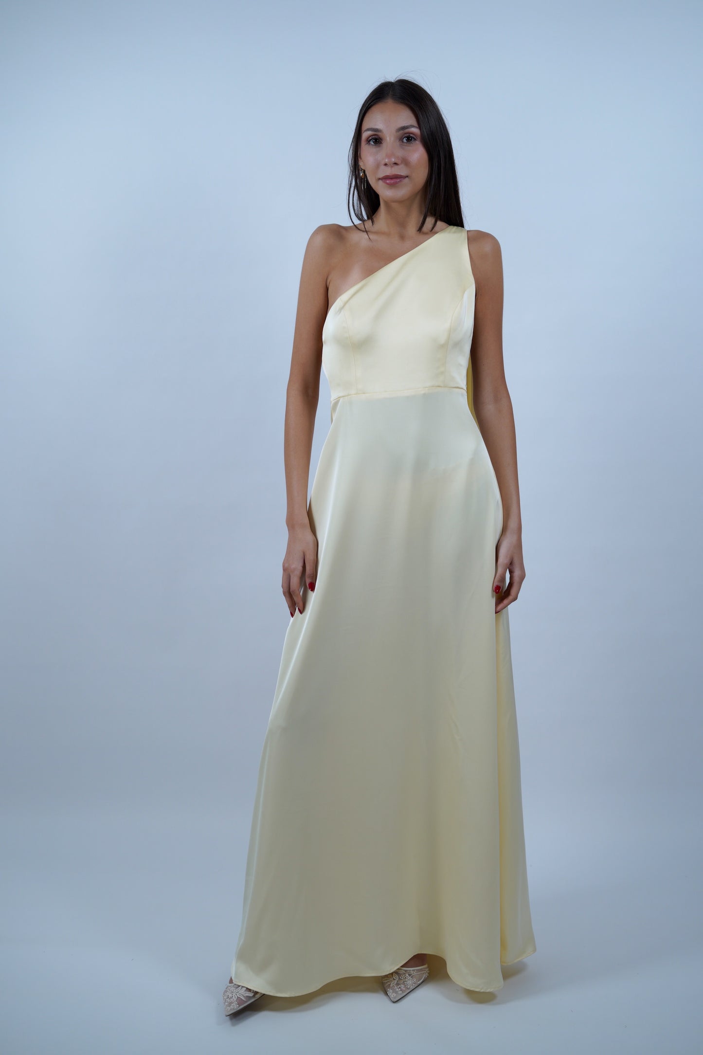 The Cape Dress in Butter Yellow