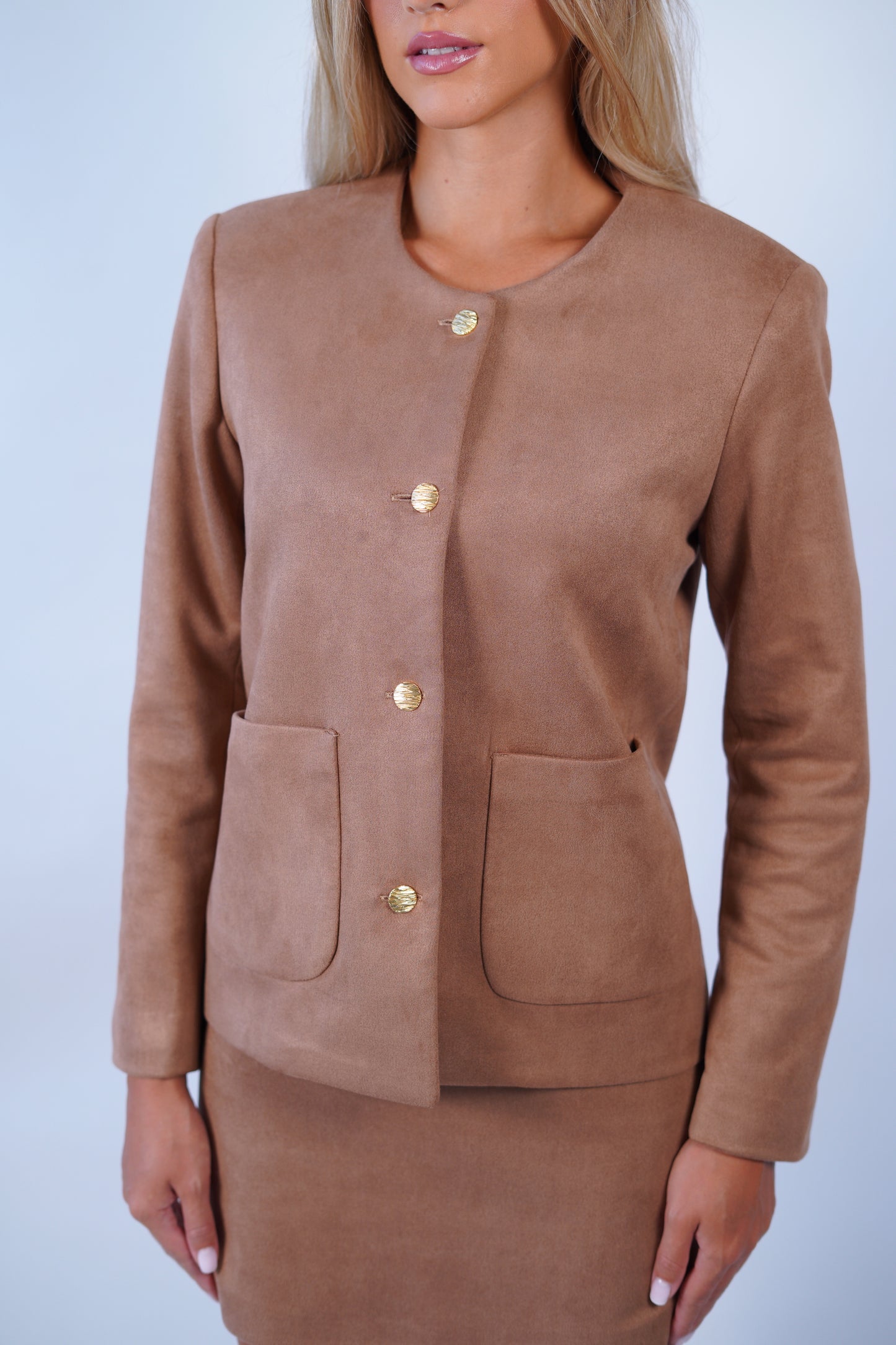 The Little Suede Jacket in Mocha