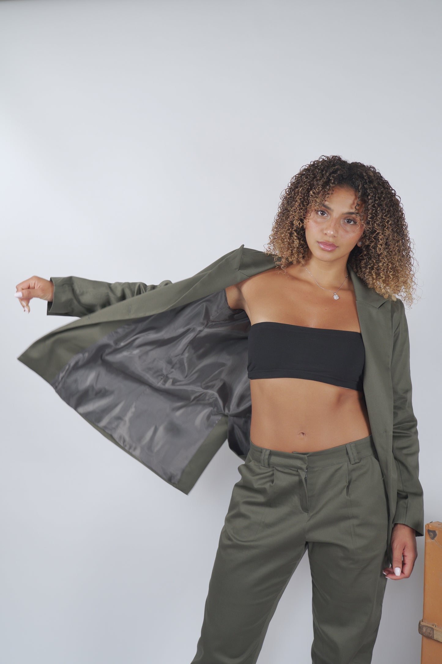 The City Blazer in Khaki