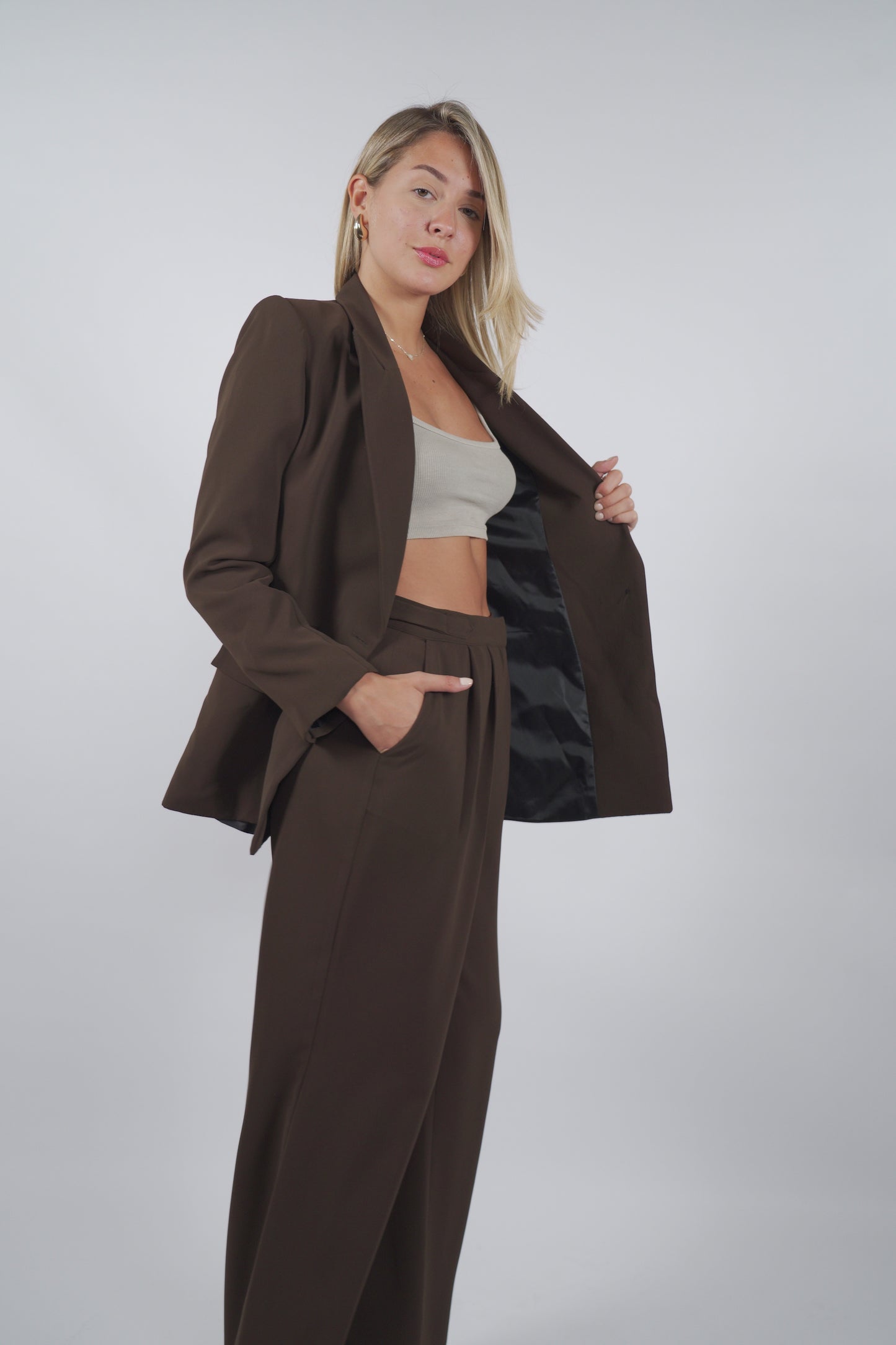 The Two-Way Blazer in Dark Brown
