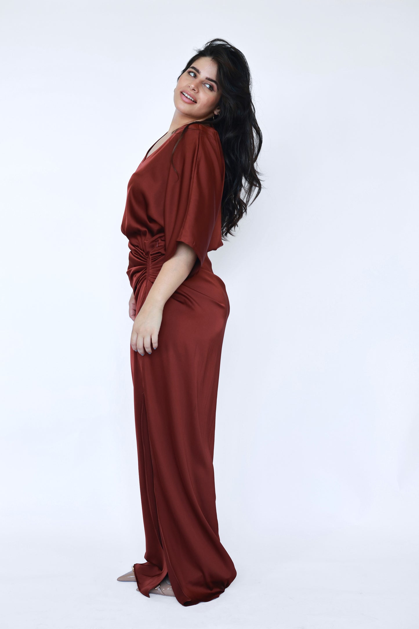 The Mirage Dress in Copper