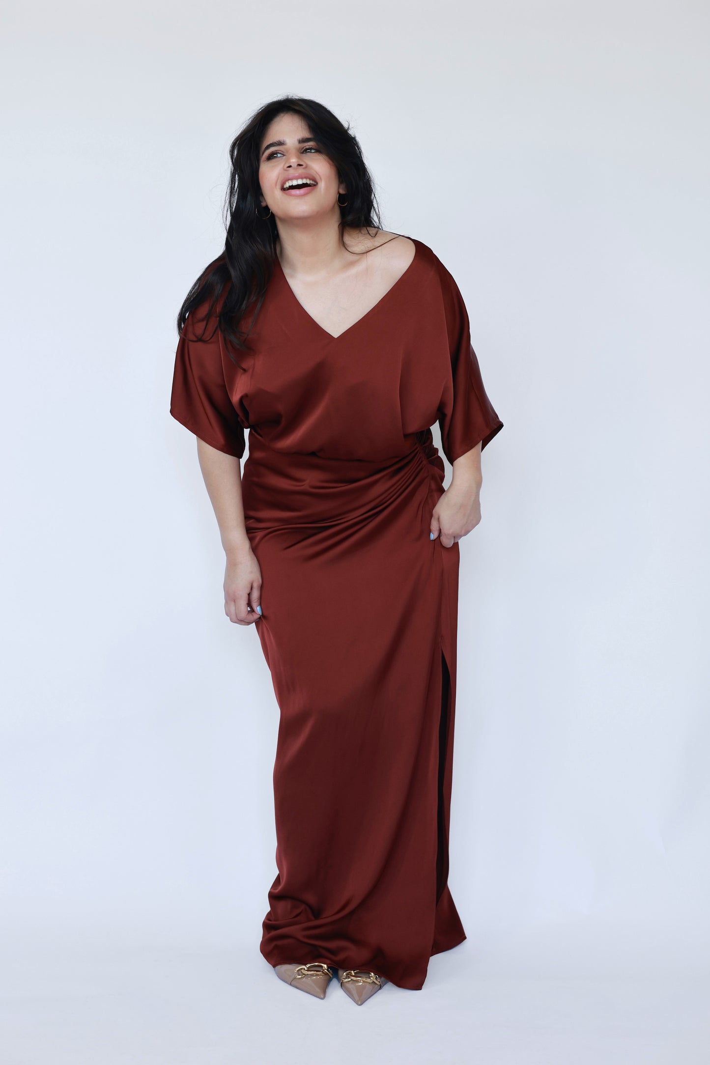 The Mirage Dress in Copper