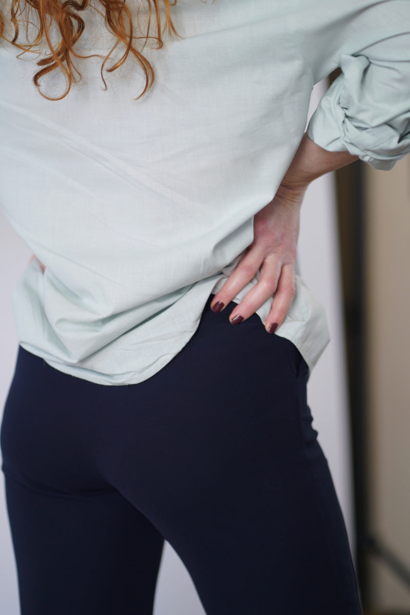 The Fitted Pants in Navy