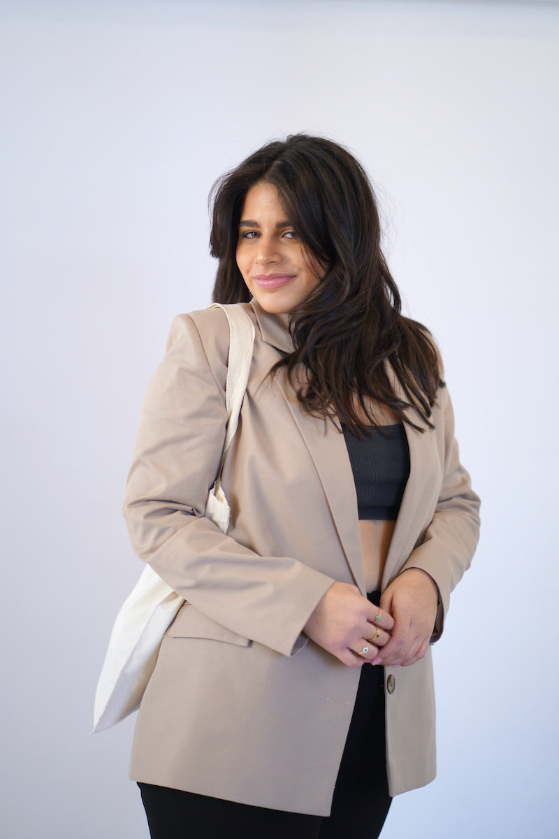 The Oversized Blazer in Beige