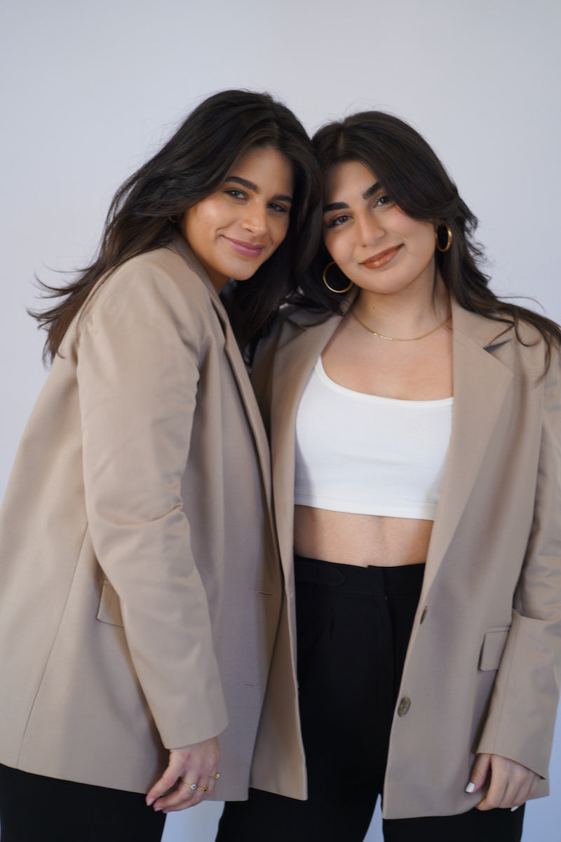 The Oversized Blazer in Beige