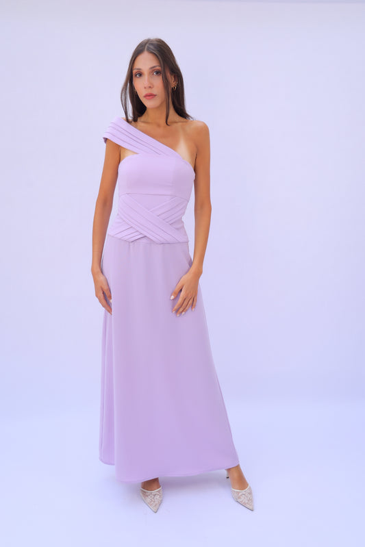 The X Dress in Lilac