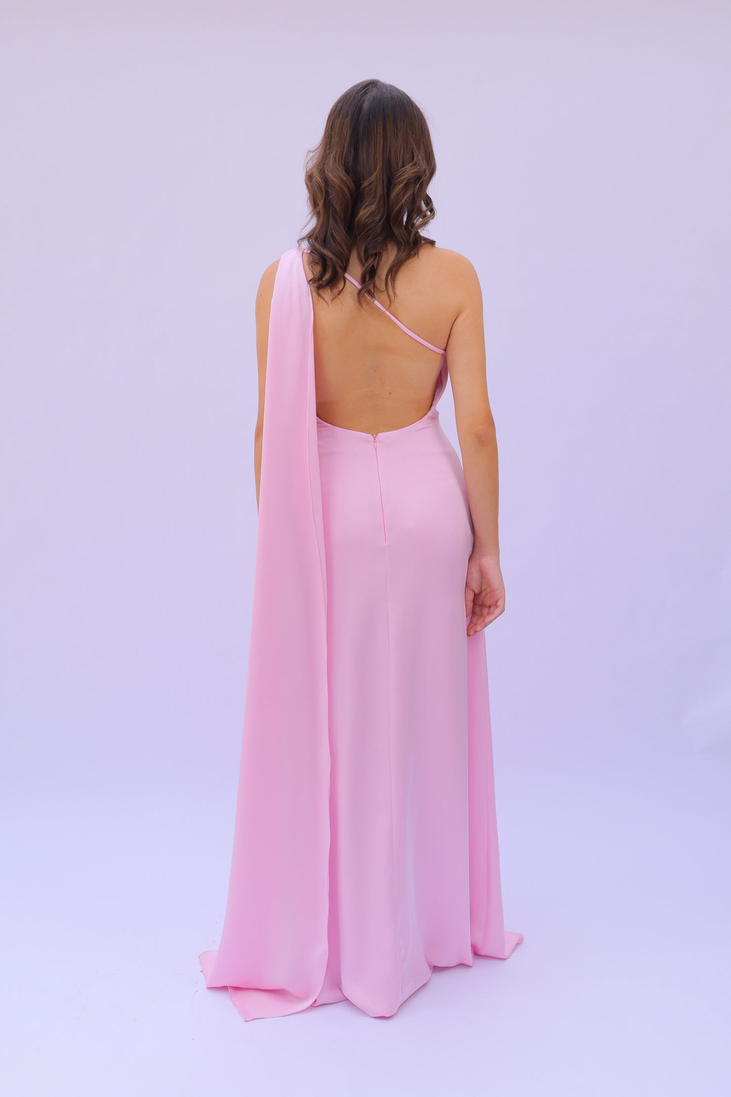 The Cape Dress in Pink
