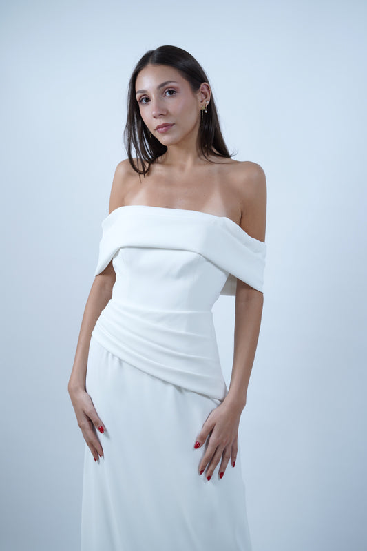 The Layer Dress in Off-White