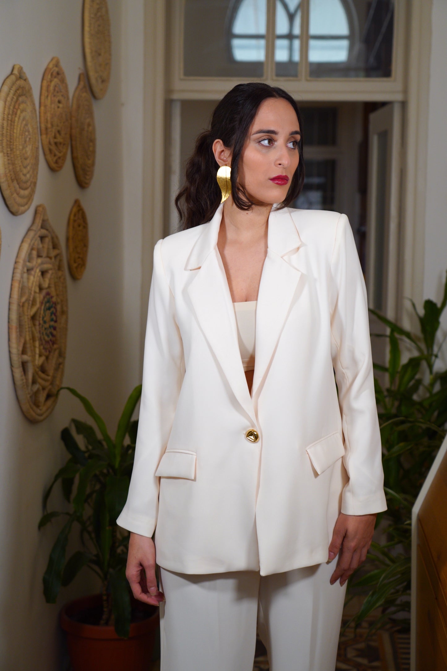 The Oversized Blazer in Ivory