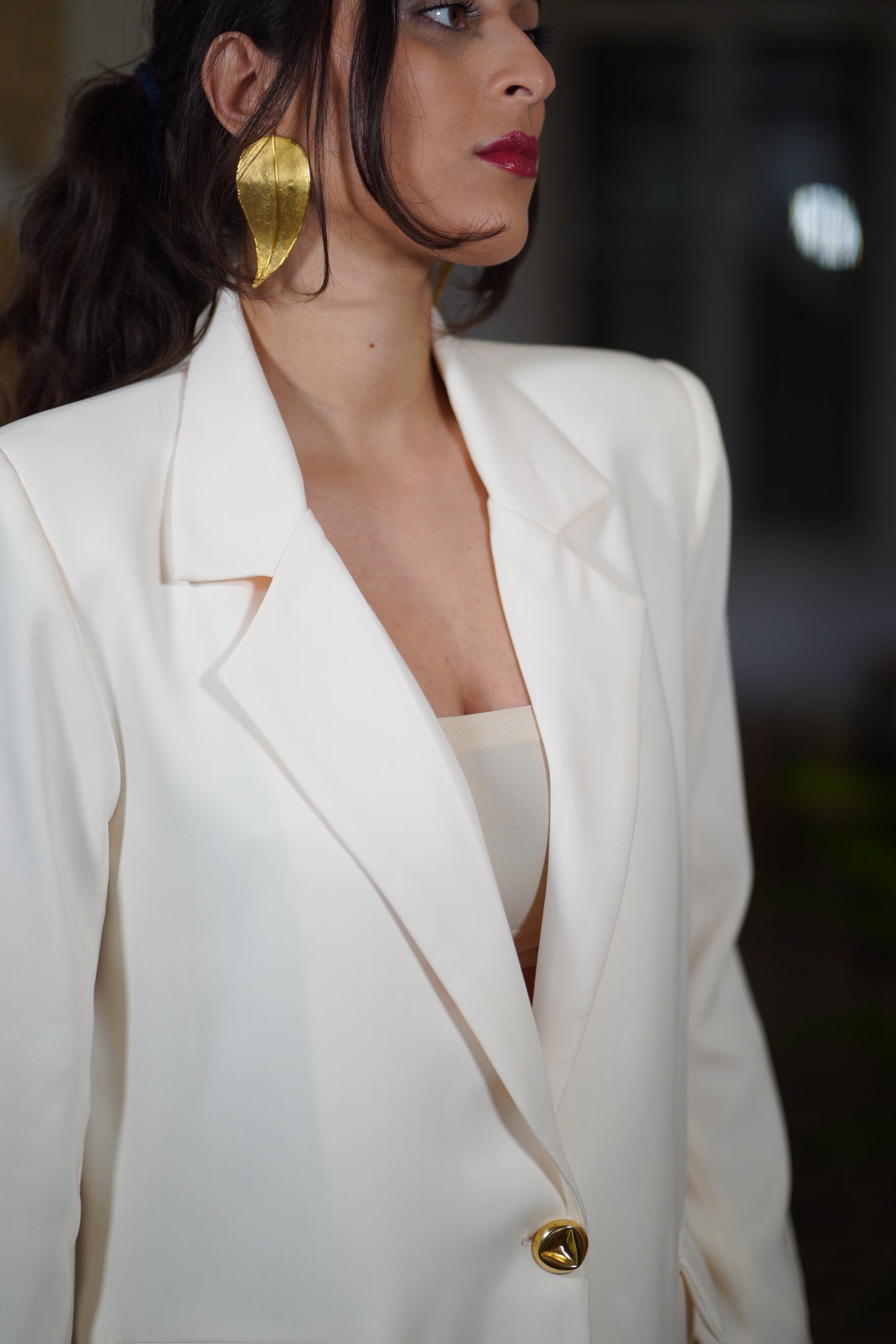 The Oversized Blazer in Ivory