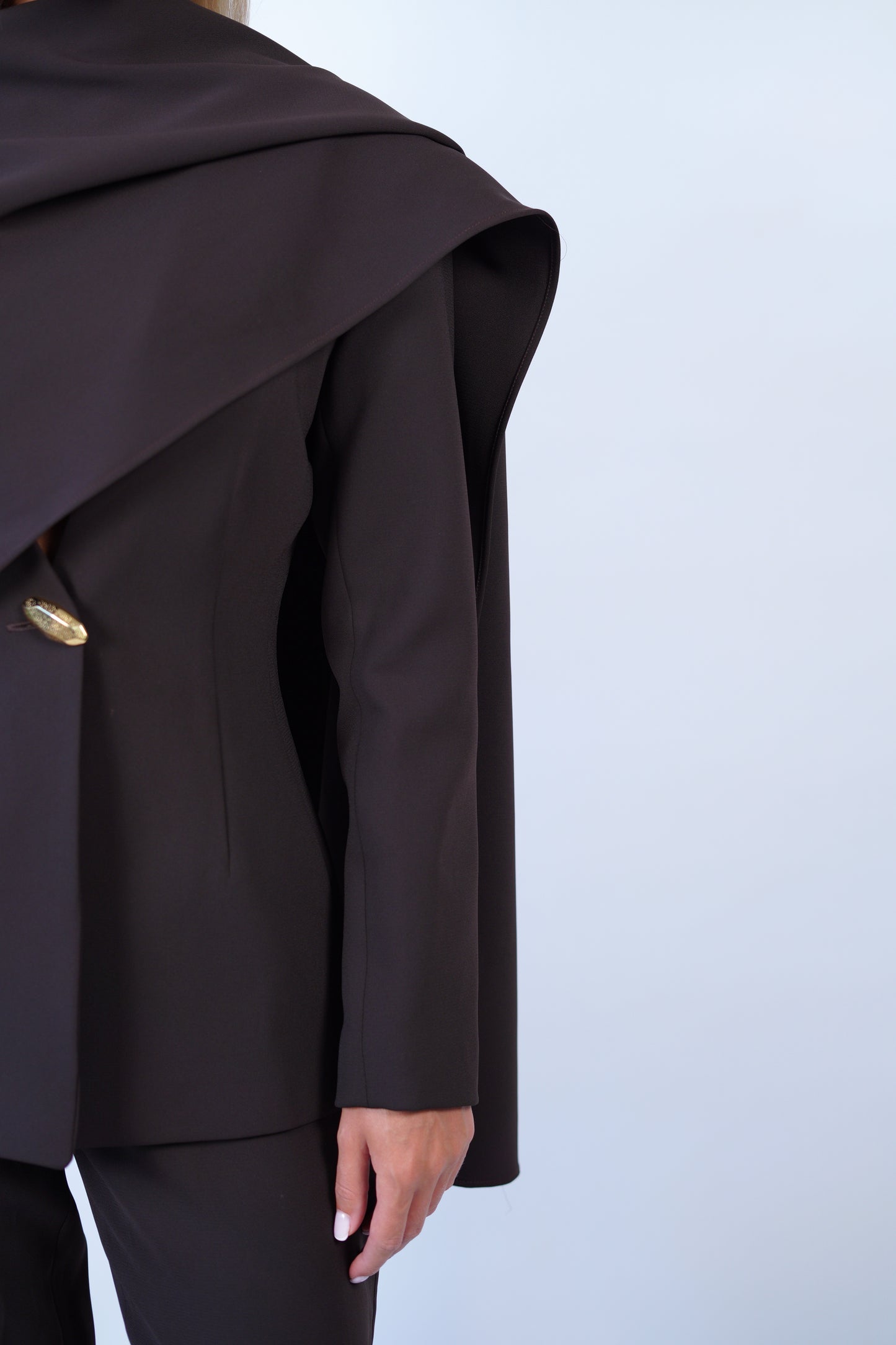 The Power Suit in Chocolate Brown