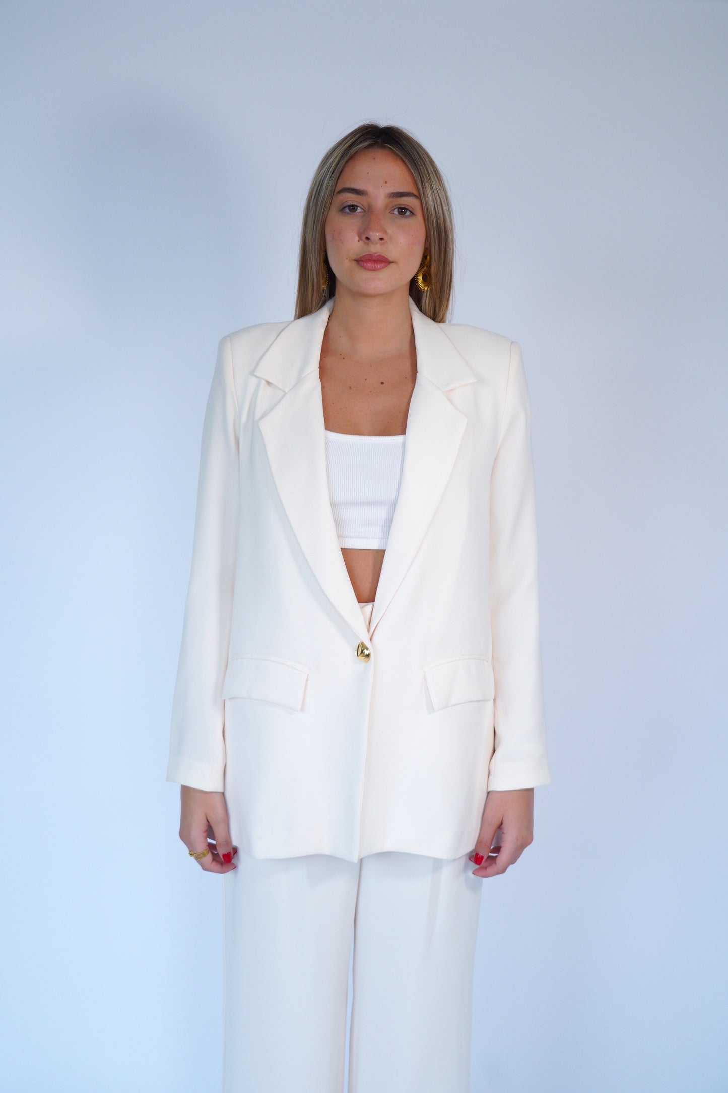 The Oversized Blazer in Ivory