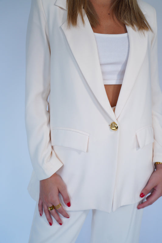 The Oversized Blazer in Ivory