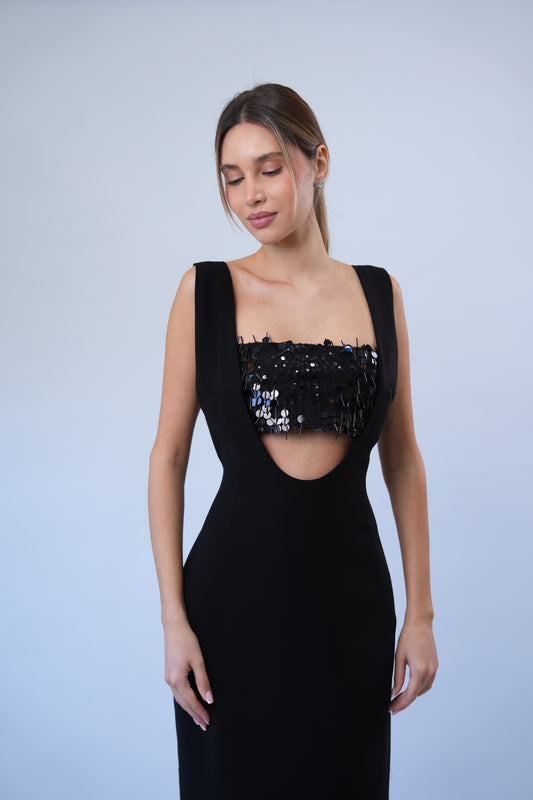 The Dynasty Dress in Black