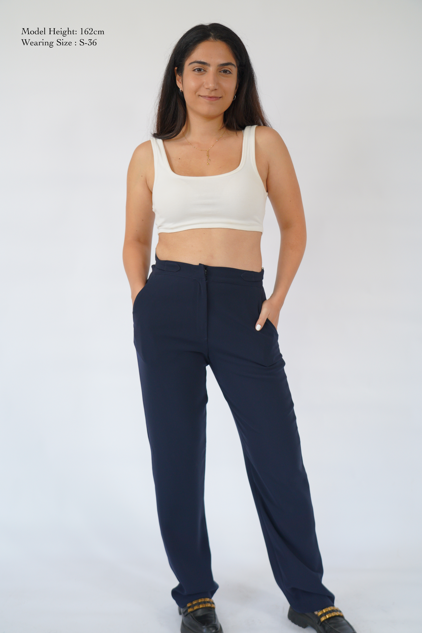 The Fitted Pants in Navy