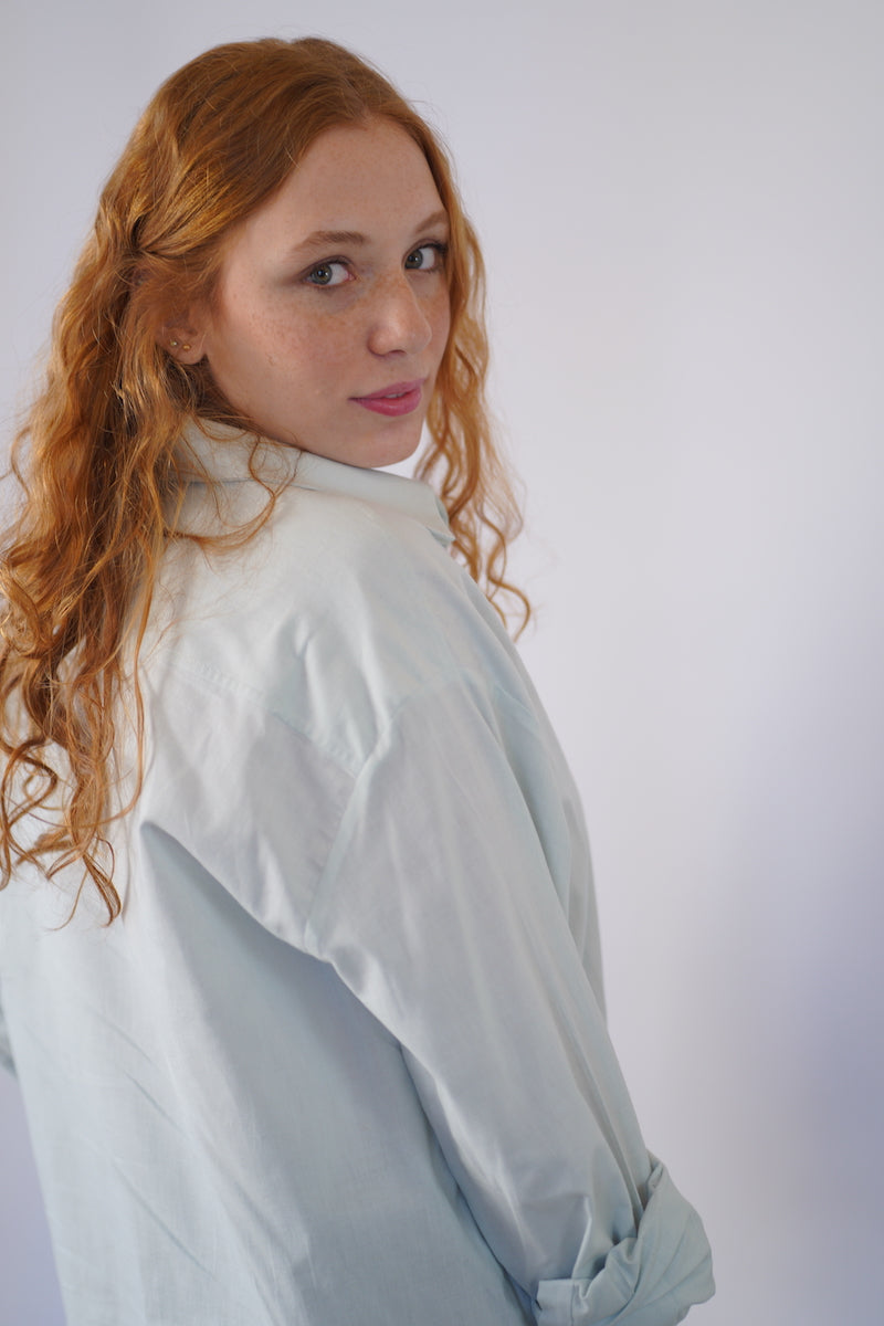 The Oversized Shirt in Blue