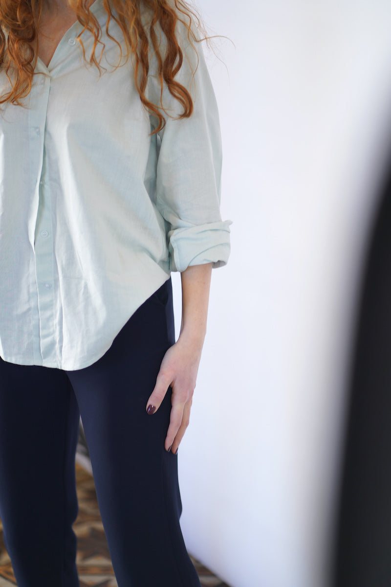 The Oversized Shirt in Blue